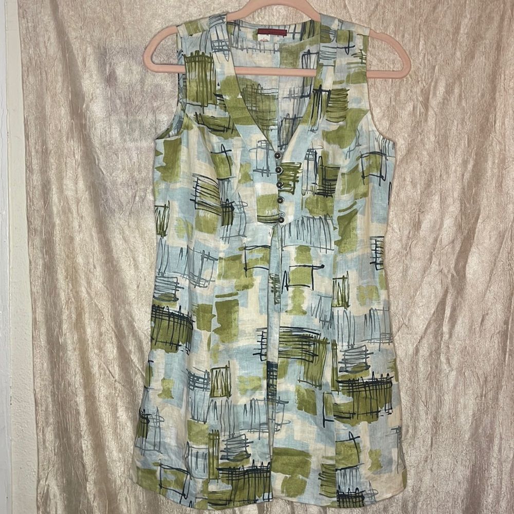 Tapemeasure 100% linen top